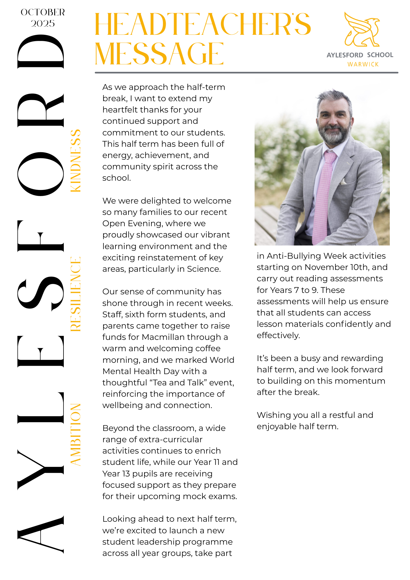 Autumn 1 Newsletter '25