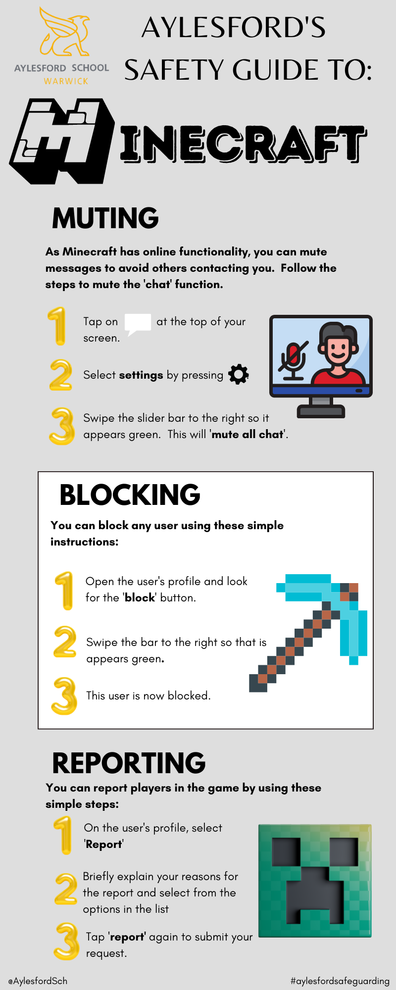 Minecraft Safety Card