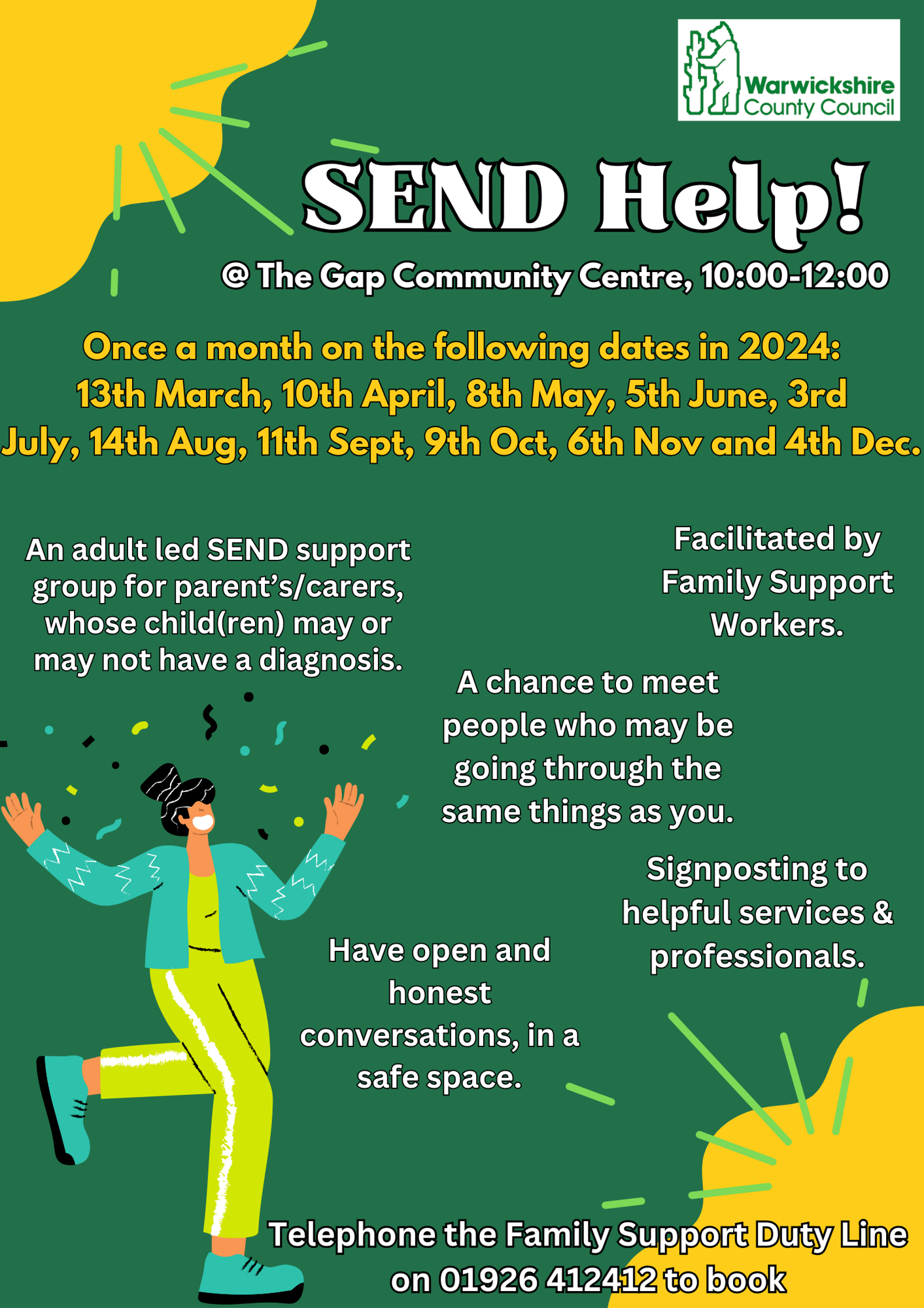 SEND Help poster updated dates